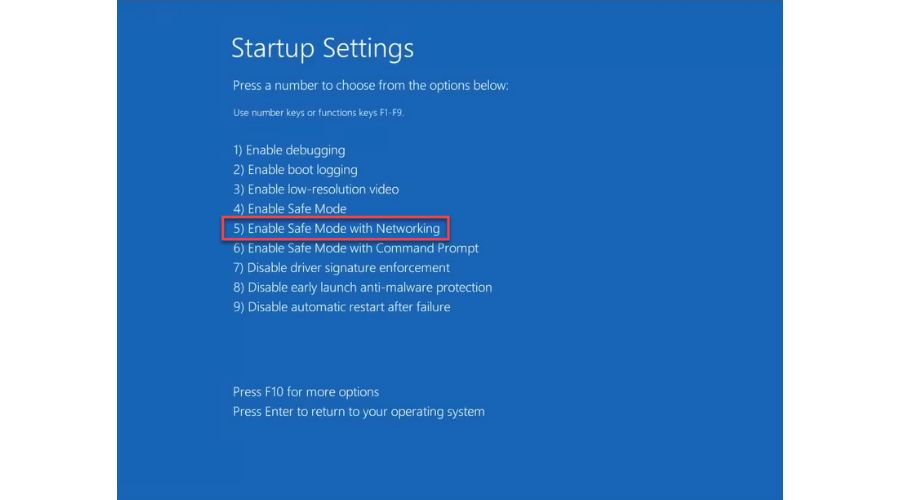 Windows Enable Safe Mode with Networking